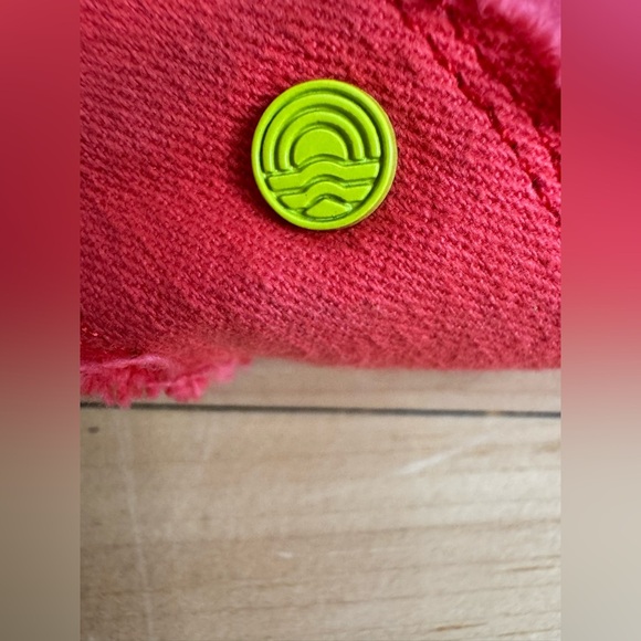 New Vionic Summer Beach Boardwalk Panama Canvas Slide Sandals In Poppy Size 7 - Picture 8 of 10